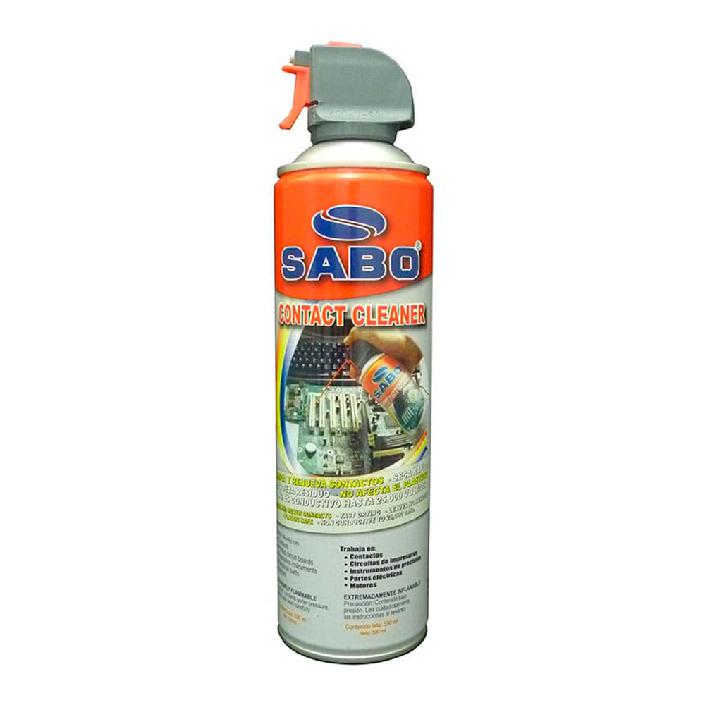 Limpiador de contactos electrónicos marca Sabo 590 ml
