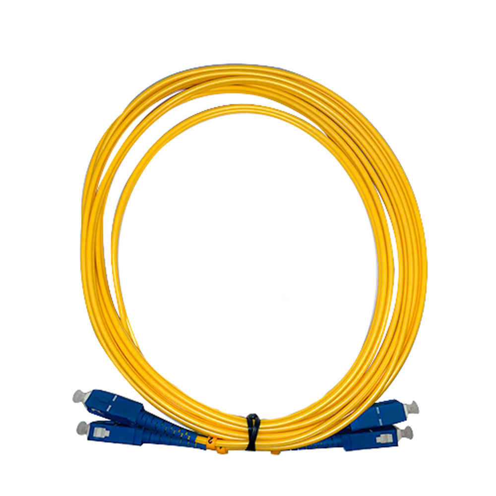 Cable de Internet de fibra óptica SC/APC blanco de 3 pies - Cable SCAPC  Simplex Monomodo 1M y conector - Cable de conexión de fibra de repuesto o